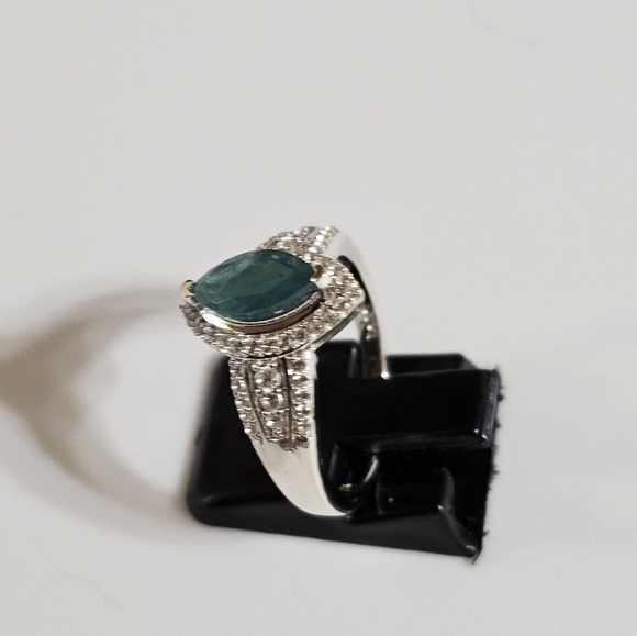 Earth Mined Grandidierite Ring in Platinum over Sterling Silver Sz 7! ✨️ - Picture 2 of 7